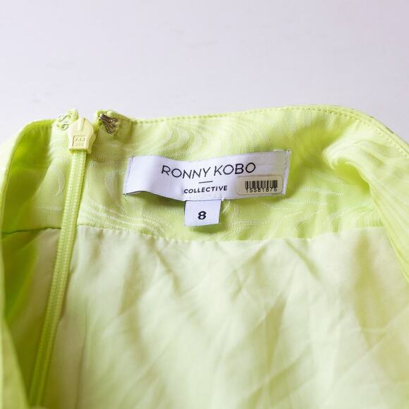 Ronny Kobo Collective Satin Cutout Dress (Size 8) - Picture 4 of 8